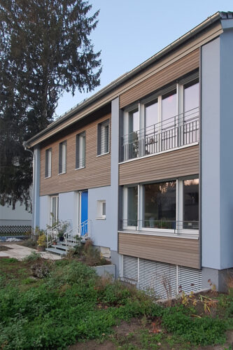 Projektbild Umbau und Sanierung eines Mehrfamilienhauses in Karlsruhe mit Link zur Projektseite, KfW-Effizienzhaus 85